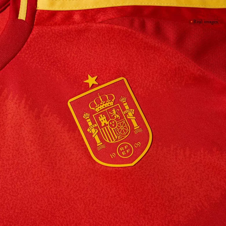 Spain Home Jersey Kit EURO 2024 Kids(Jersey+Shorts) - gojersey