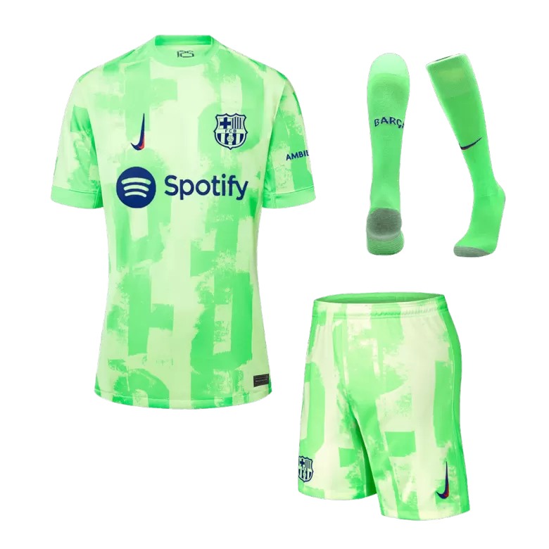 Barcelona Third Away Soccer Jersey Kit 2024/25 (Jersey+Shorts+Socks) - gojersey