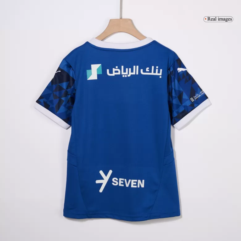 Al Hilal SFC Home Soccer Jersey Kit 2024/25 Kids(Jersey+Shorts) - gojersey