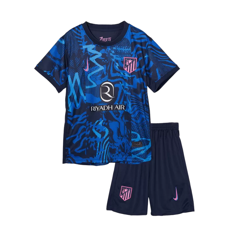 Atletico Madrid Third Away Soccer Jersey Kit 2024/25 Kids(Jersey+Shorts) - gojersey