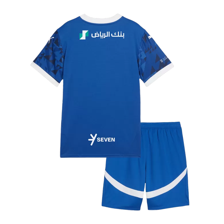 Al Hilal SFC Home Soccer Jersey Kit 2024/25 Kids(Jersey+Shorts) - gojersey