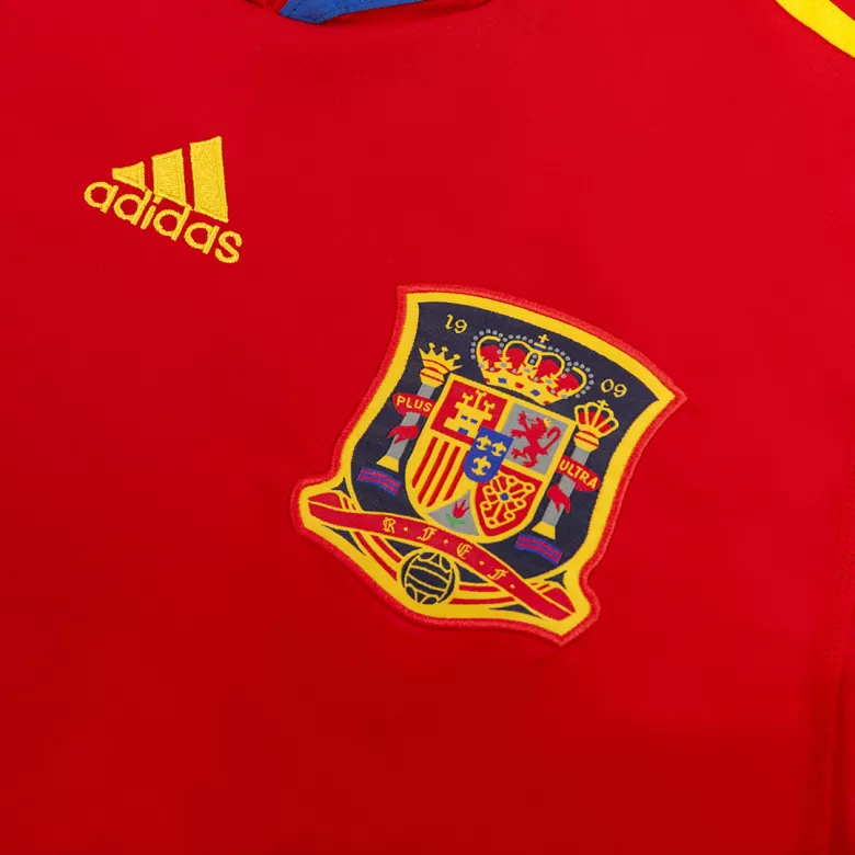 Spain DAVID VILLA #7 Home Soccer Jersey Retro 2010 - gojersey