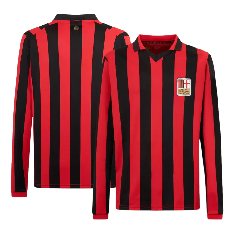 AC Milan Long Sleeve Soccer Jersey 2024/25 - 125th Anniversary - gojersey