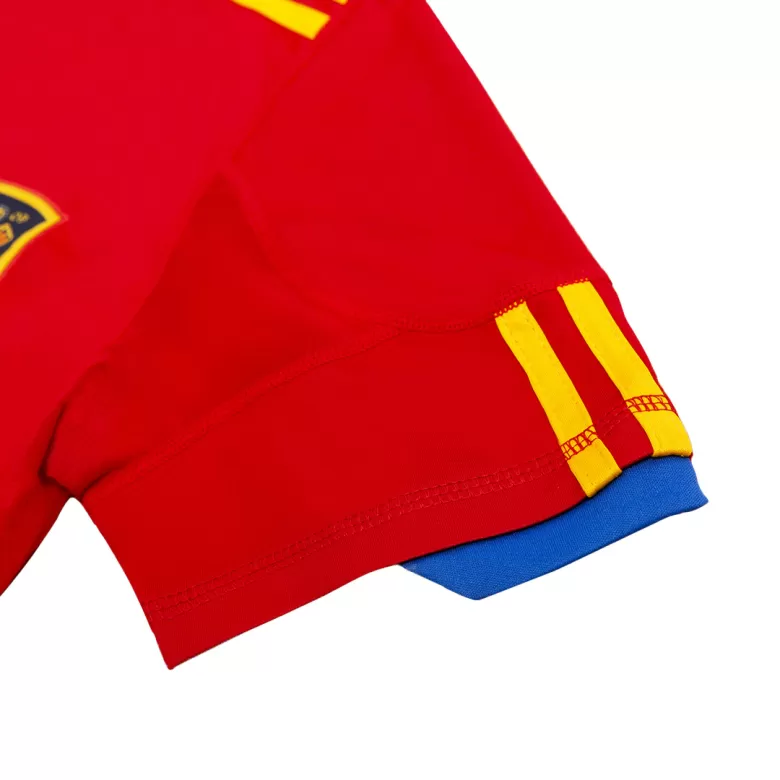 Spain DAVID VILLA #7 Home Soccer Jersey Retro 2010 - gojersey