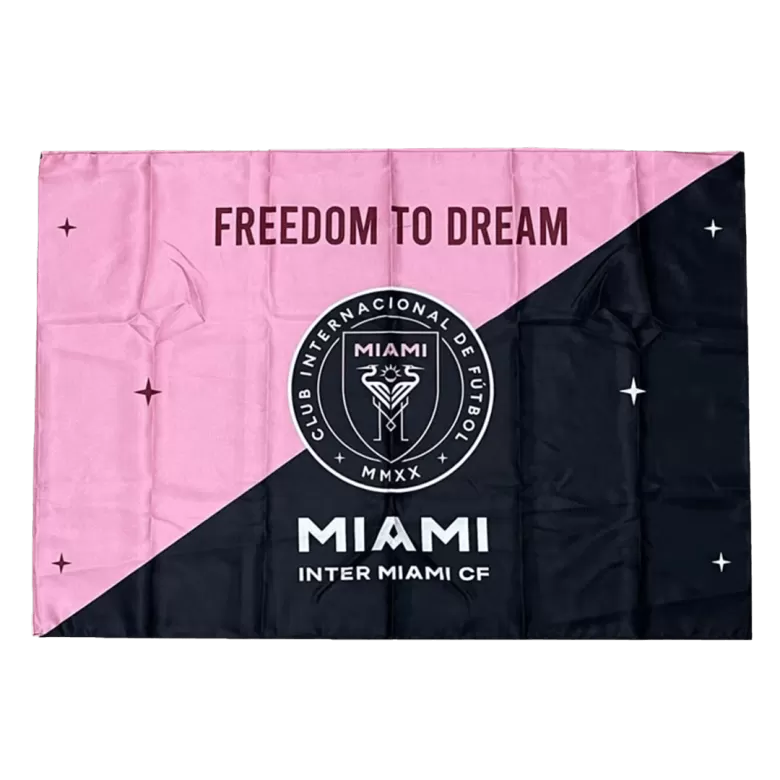 Inter Miami CF Soccer Flag Pink&Black - gojersey