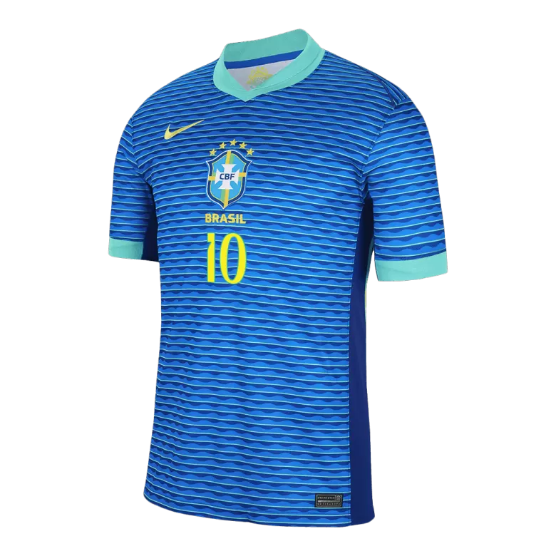 Brazil NEYMAR JR #10 Away Soccer Jersey 2024 - gojersey