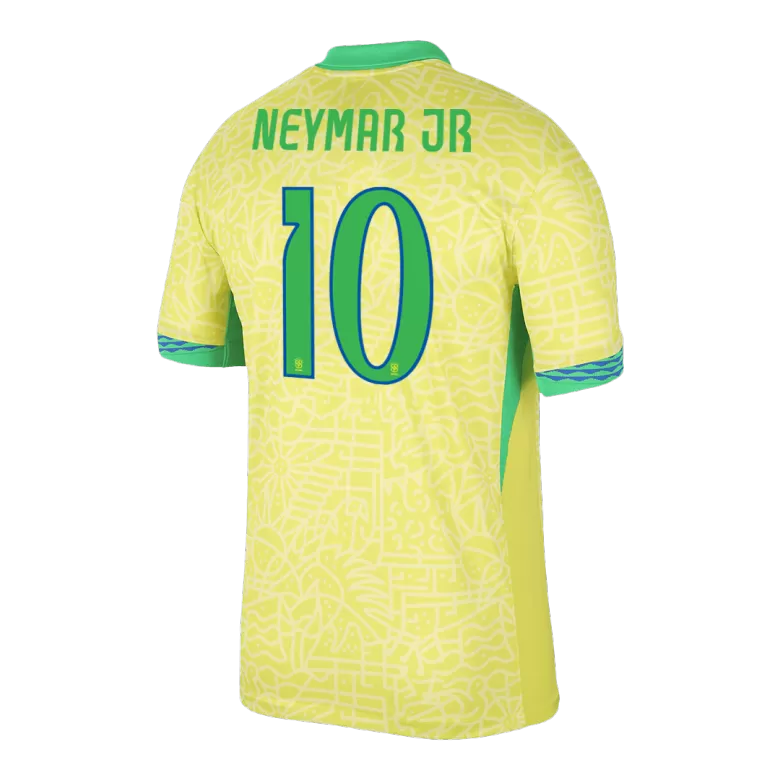 Brazil NEYMAR JR #10 Home Soccer Jersey 2024 - gojersey