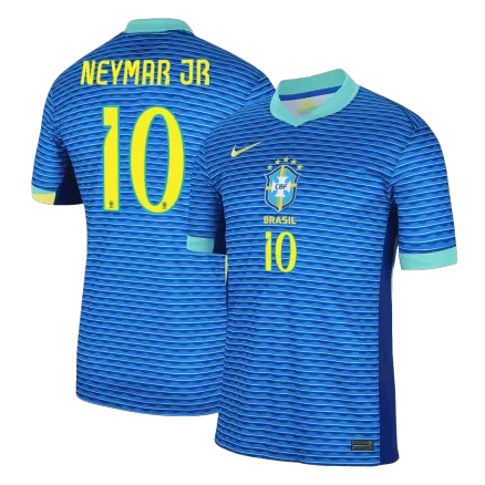 Brazil NEYMAR JR #10 Away Soccer Jersey 2024 - gojersey