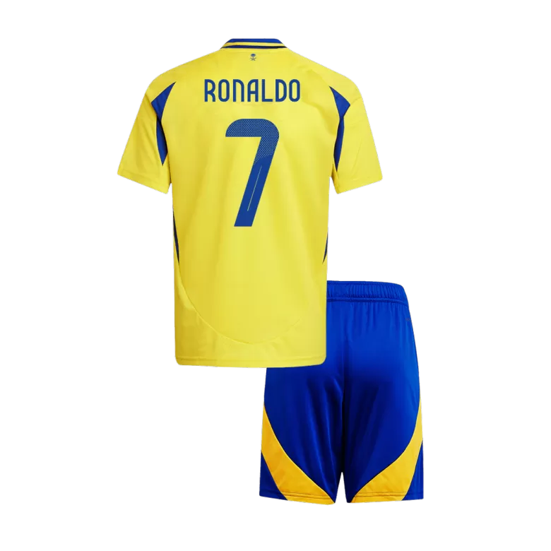 Al Nassr RONALDO #7 Home Soccer Jersey Kit 2024/25 Kids(Jersey+Shorts) - ACL - gojersey