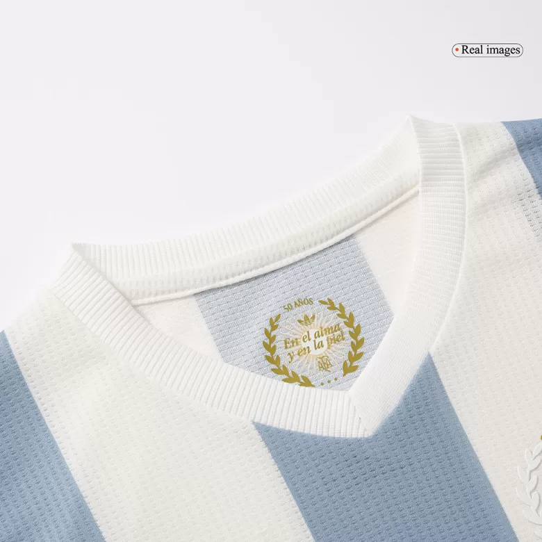 Argentina Soccer Jersey Kit 2024 Kids(Jersey+Shorts) - 50th Anniversary - gojersey