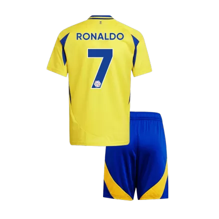 Al Nassr RONALDO #7 Home Soccer Jersey Kit 2024/25 Kids(Jersey+Shorts) - gojersey