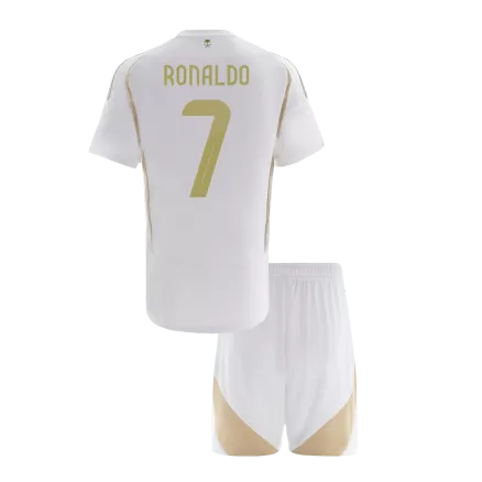 Al Nassr RONALDO #7 Third Away Soccer Jersey Kit 2024/25 Kids(Jersey+Shorts) - ACL - gojersey