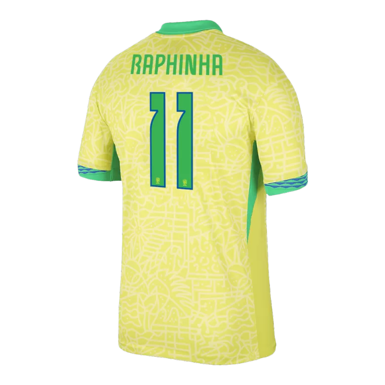 Brazil RAPHINHA #11 Home Soccer Jersey Copa America 2024 - gojersey