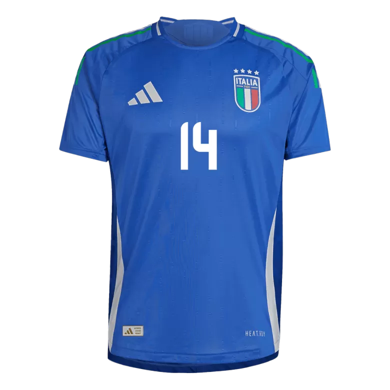 Italy CHIESA #14 Home Soccer Jersey Authentic EURO 2024 - gojersey