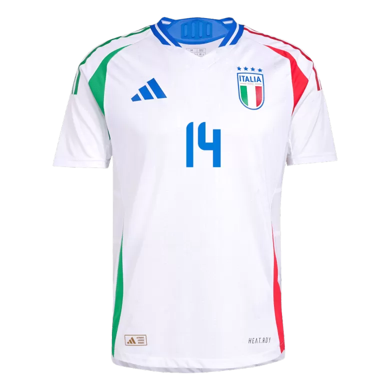 Italy CHIESA #14 Away Soccer Jersey Authentic EURO 2024 - gojersey