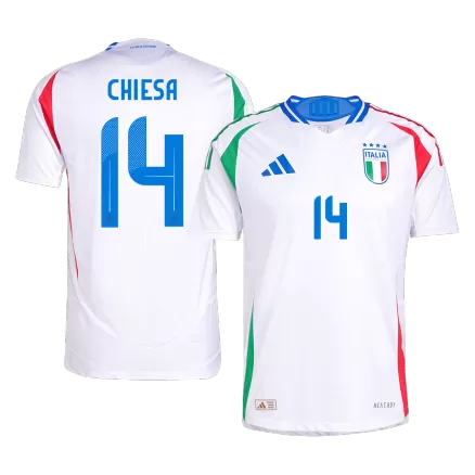 Italy CHIESA #14 Away Soccer Jersey Authentic EURO 2024 - gojersey