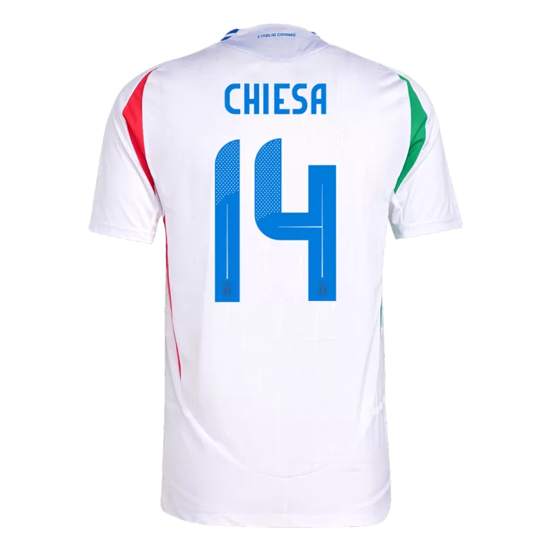 Italy CHIESA #14 Away Soccer Jersey Authentic EURO 2024 - gojersey