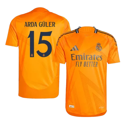 Real Madrid ARDA GÜLER #15 Away Soccer Jersey Authentic 2024/25 - gojersey