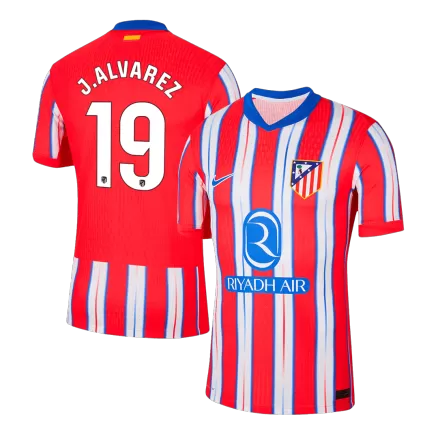 Atletico Madrid J.ALVAREZ #19 Home Soccer Jersey Authentic 2024/25 - gojersey