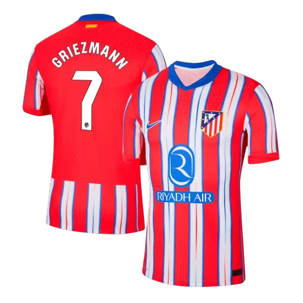 Atletico Madrid GRIEZMANN #7 Home Soccer Jersey Authentic 2024/25 - gojersey