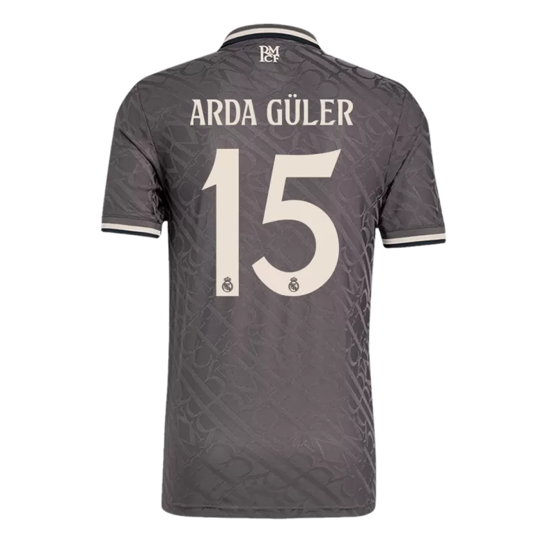 Real Madrid ARDA GÜLER #15 Third Away Soccer Jersey Authentic 2024/25 - gojersey