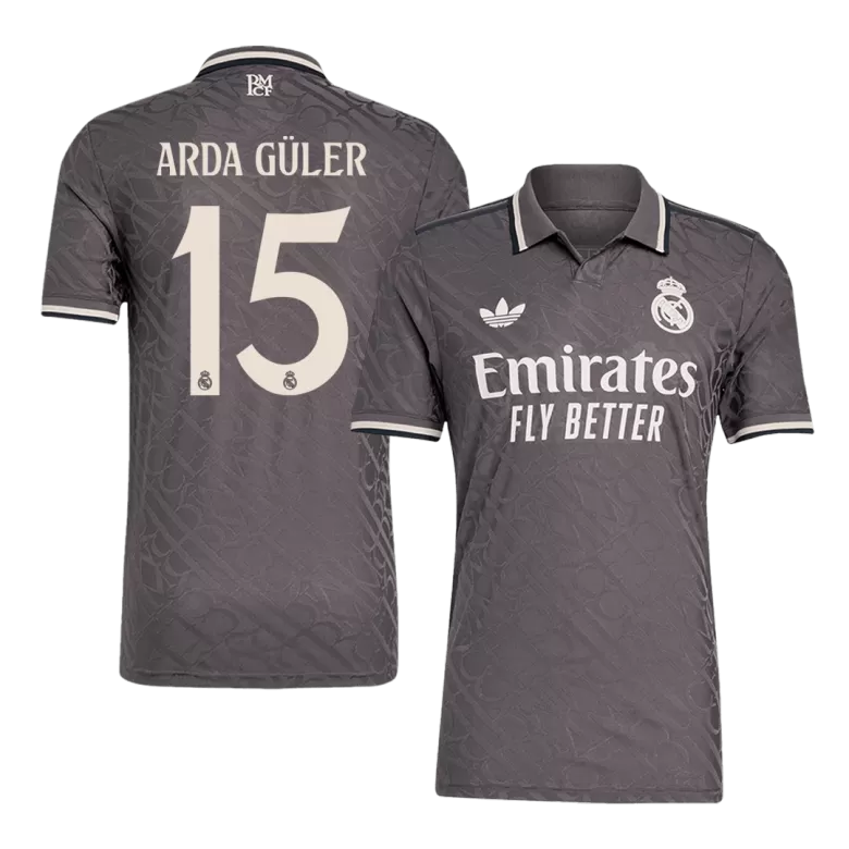 Real Madrid ARDA GÜLER #15 Third Away Soccer Jersey Authentic 2024/25 - gojersey