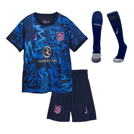 Atletico Madrid Third Away Soccer Jersey Kit 2024/25 Kids(Jersey+Shorts+Socks) - gojersey