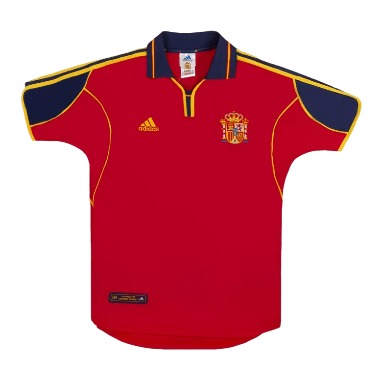 Spain Home Soccer Jersey Retro 2000 - gojersey