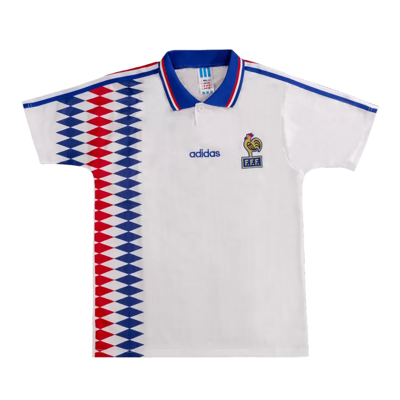 France Away Soccer Jersey Retro 1994 - gojersey