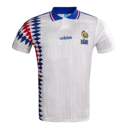 France Away Soccer Jersey Retro 1994 - gojersey