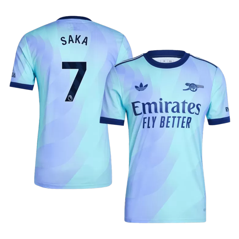 Arsenal SAKA #7 Third Away Soccer Jersey Authentic 2024/25 - gojersey