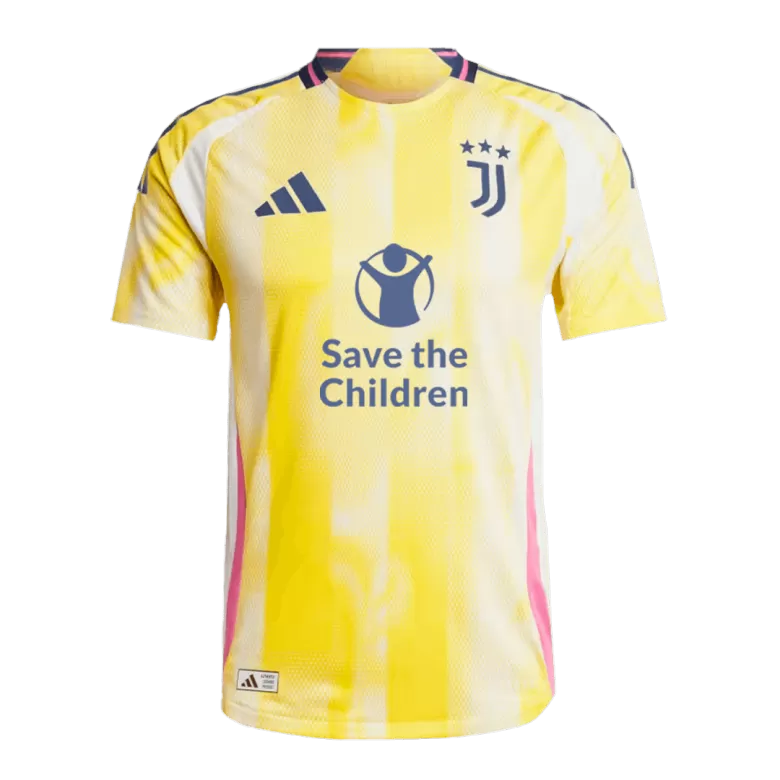 Juventus YILDIZ #10 Away Soccer Jersey Authentic 2024/25- Save The Children Sponsor - gojersey