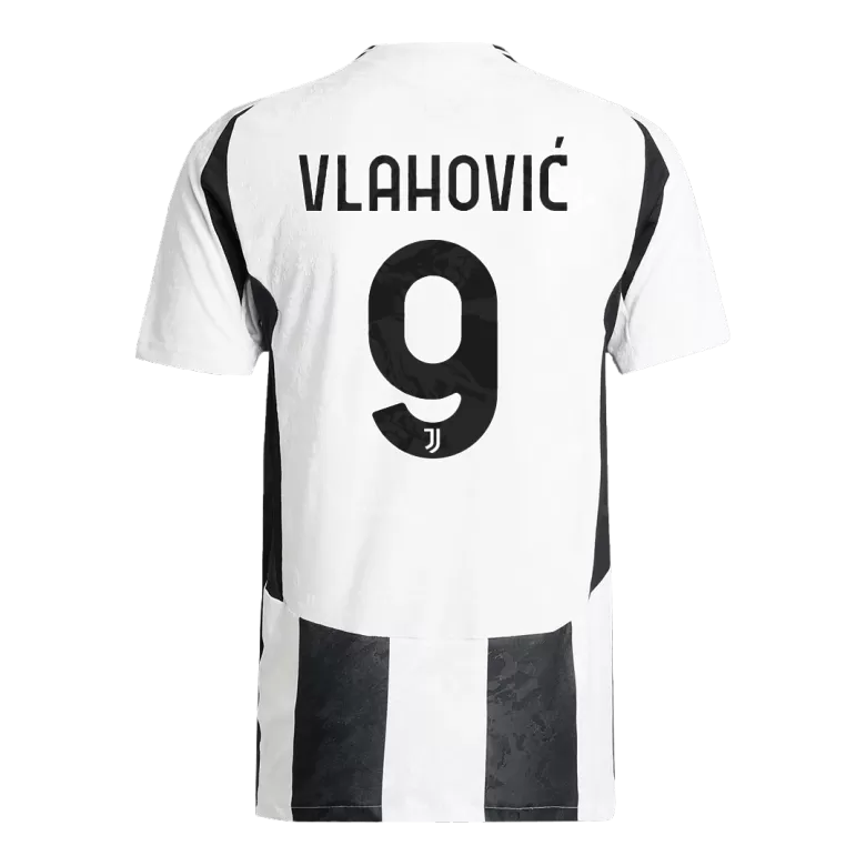 Juventus VLAHOVIĆ #9 Home Soccer Jersey Authentic 2024/25- Save The Children Sponsor - gojersey