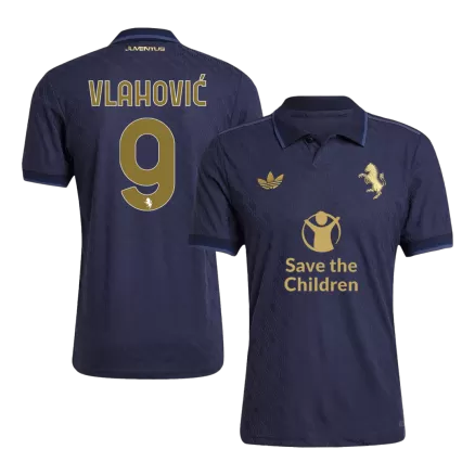 Juventus VLAHOVIĆ #9 Third Away Soccer Jersey Authentic 2024/25- Save The Children Sponsor - gojersey