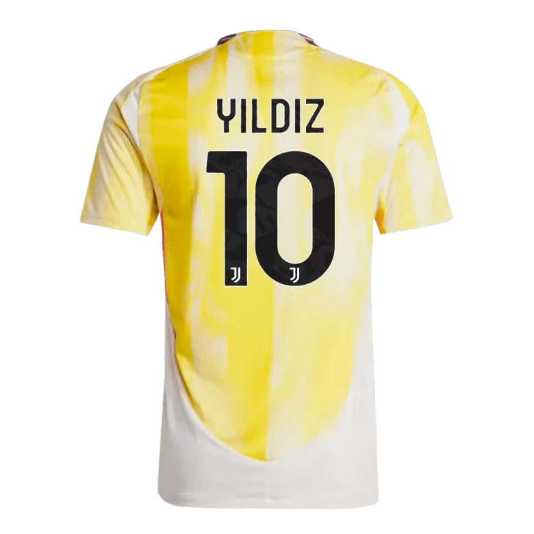 Juventus YILDIZ #10 Away Soccer Jersey Authentic 2024/25- Save The Children Sponsor - gojersey