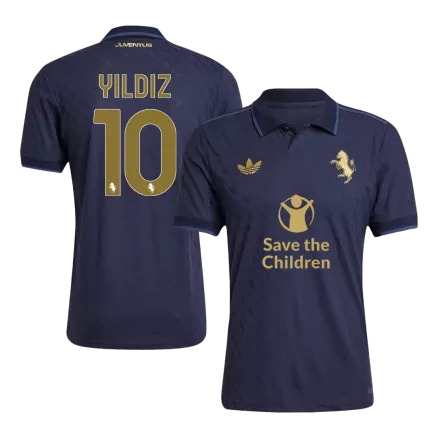 Juventus YILDIZ #10 Third Away Soccer Jersey Authentic 2024/25- Save The Children Sponsor - gojersey