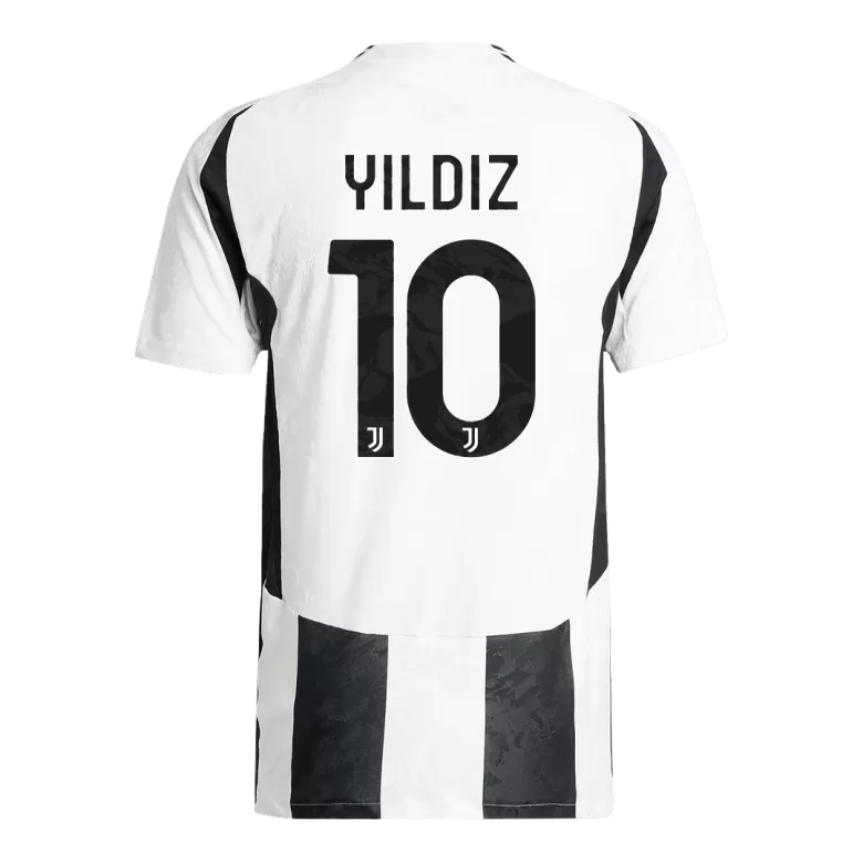 Juventus YILDIZ #10 Home Soccer Jersey Authentic 2024/25- Save The Children Sponsor - gojersey