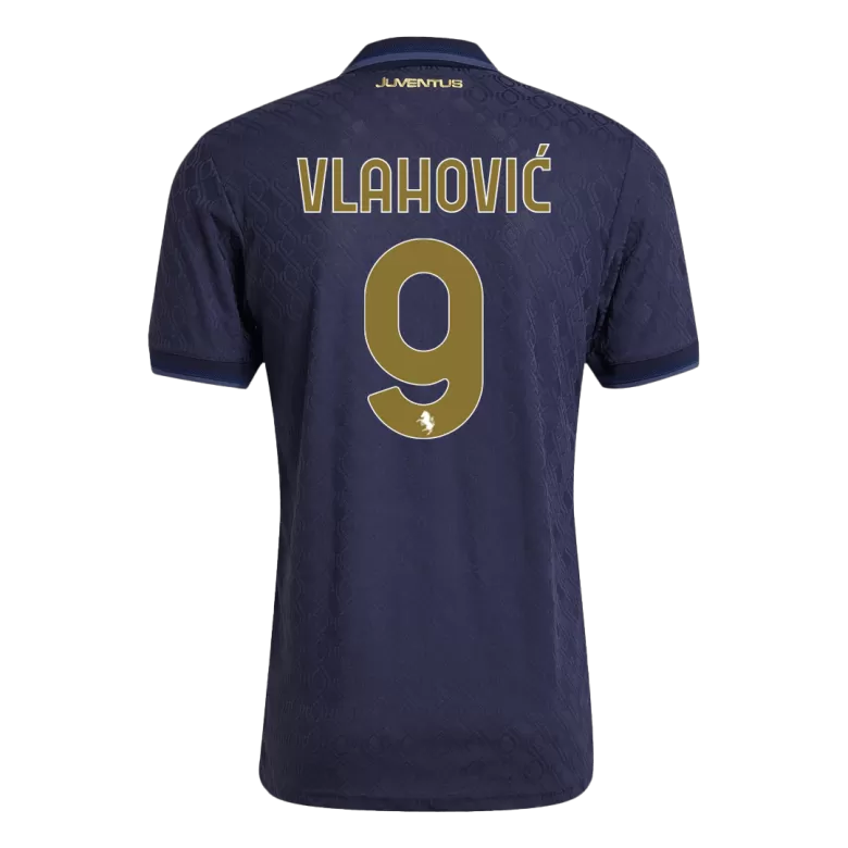 Juventus VLAHOVIĆ #9 Third Away Soccer Jersey Authentic 2024/25- Save The Children Sponsor - gojersey