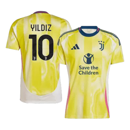 Juventus YILDIZ #10 Away Soccer Jersey 2024/25 - Save The Children Sponsor  - gojersey