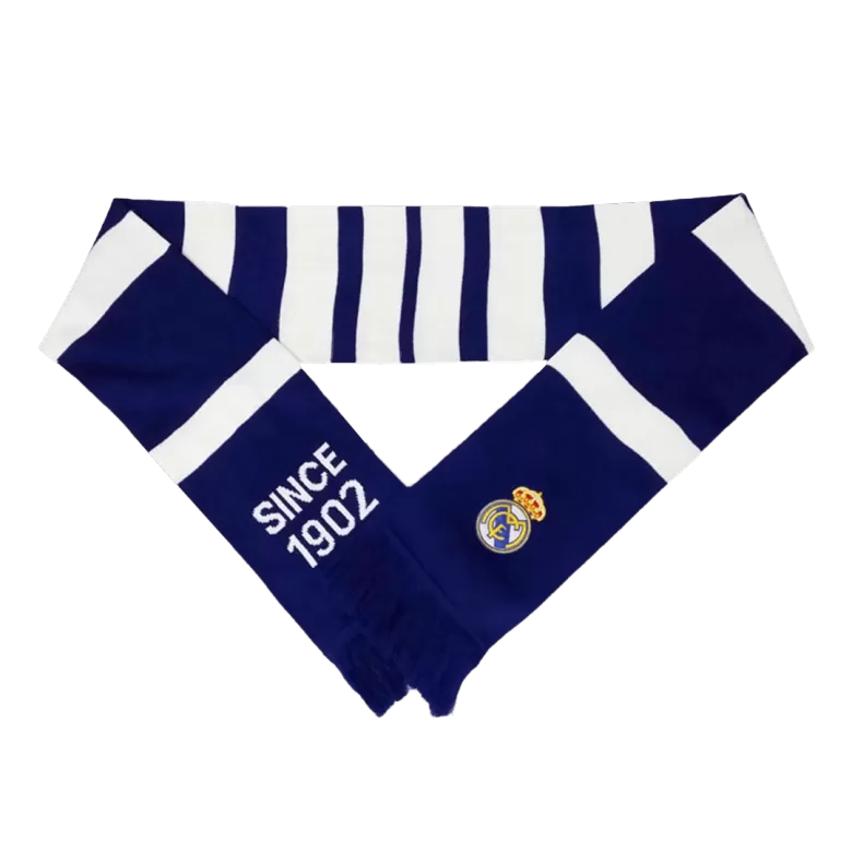 Real Madrid Soccer knitting Scarf Blue&White - gojersey