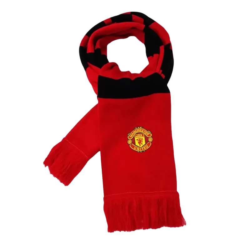 Manchester United Soccer knitting Scarf Red&Black - gojersey