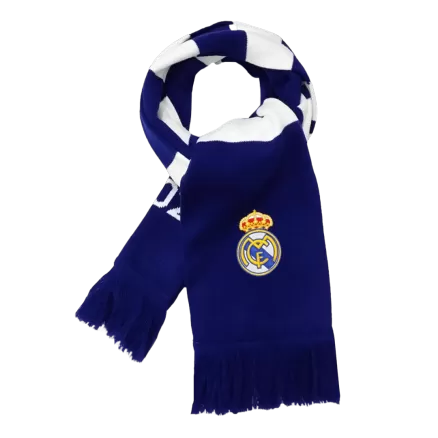 Real Madrid Soccer knitting Scarf Blue&White - gojersey