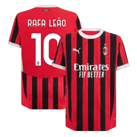 AC Milan RAFA LEÃO #10 Home Jersey Authentic 2024/25 - UCL Edition - gojersey