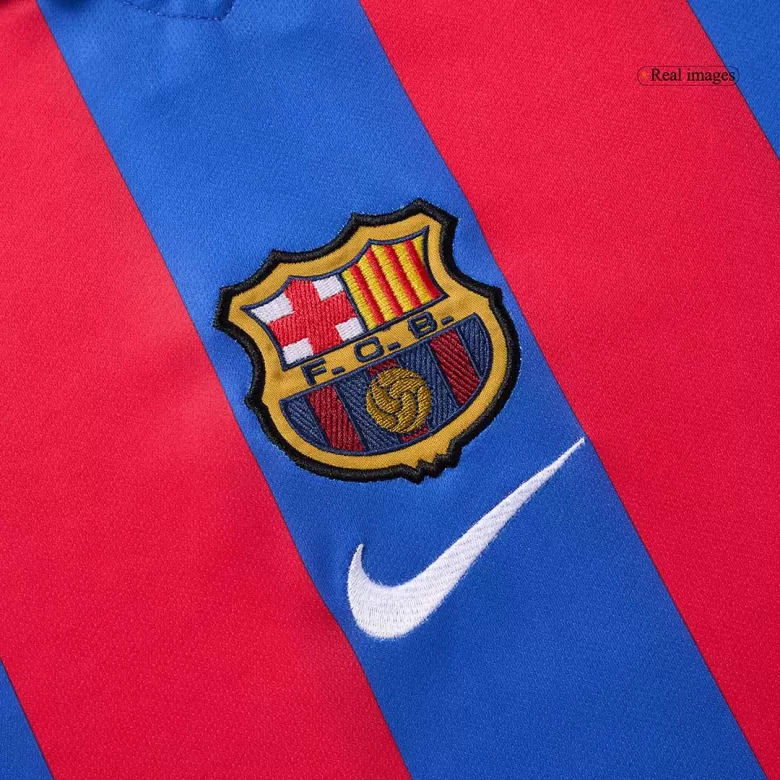 Barcelona Home Soccer Jersey Retro 2001/02 - gojersey