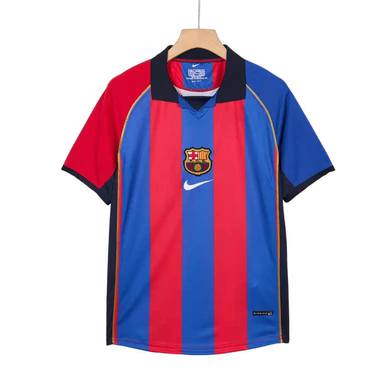 Barcelona XAVI #6 Home Soccer Jersey Retro 2001/02 - gojersey