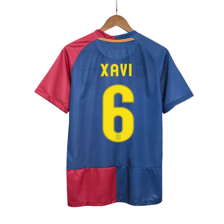 Barcelona XAVI #6 Home Soccer Jersey Retro 2008/09 - gojersey