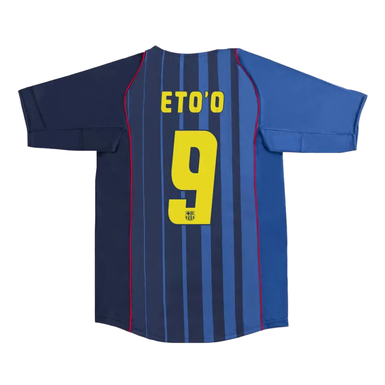 Barcelona ETO'O #9 Away Soccer Jersey Retro 2004/05 - gojersey