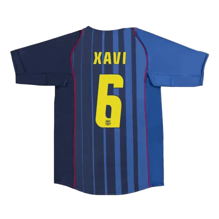 Barcelona XAVI #6 Away Soccer Jersey Retro 2004/05 - gojersey