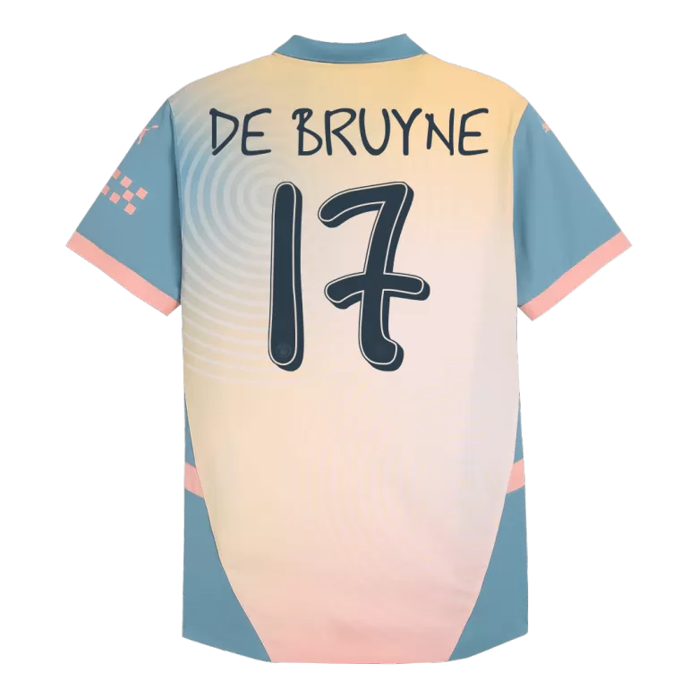 Manchester City DE BRUYNE #17 Fourth Away Soccer Jersey Authentic 2024/25 - Definitely City - gojersey