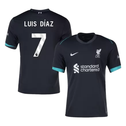 Liverpool LUIS DÍAZ #7 Away Jersey 2024/25 - gojersey